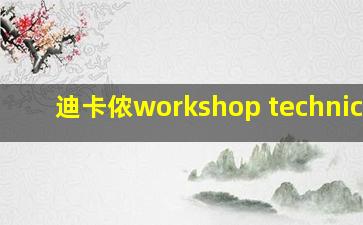 迪卡侬workshop technician